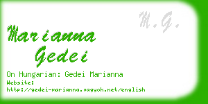 marianna gedei business card
